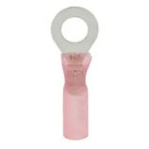 #16-14AWG 5/16" Stud Heat Shrink Insulated Ring Terminals, 25 pack