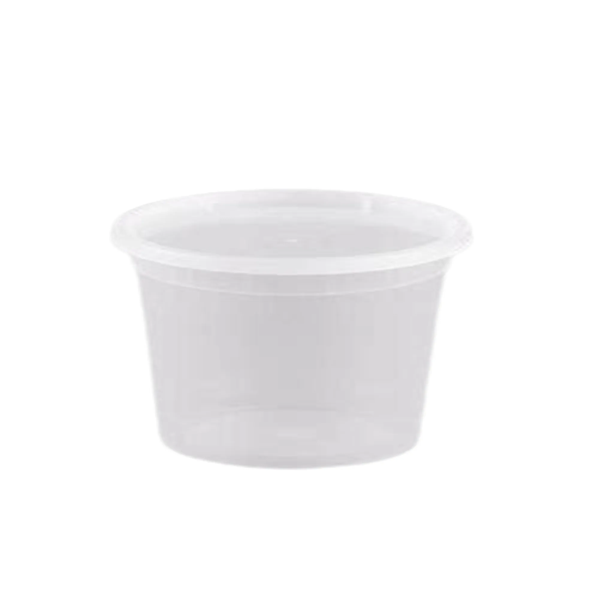 16oz Lightweight Clear Plastic Round Deli Container with Lids