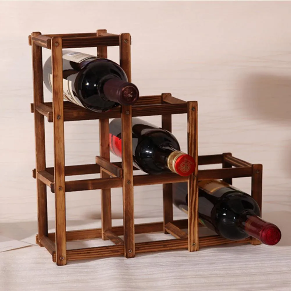 1PC Wood Wine Holder High Quality Home Organizer Rack