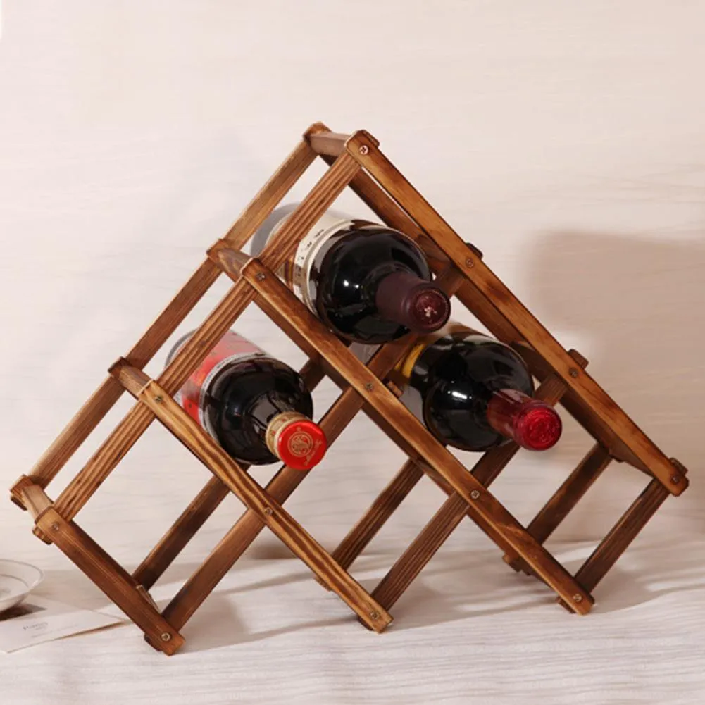 1PC Wood Wine Holder High Quality Home Organizer Rack