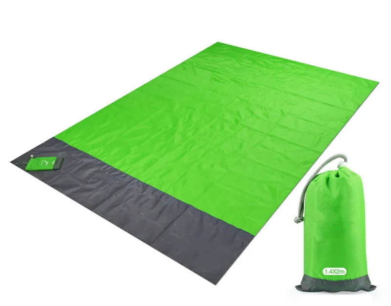 200x210cm Pocket Picnic Waterproof Beach Mat Sand Free Blanket Camping Outdoor Picknick Tent Folding Cover Bedding