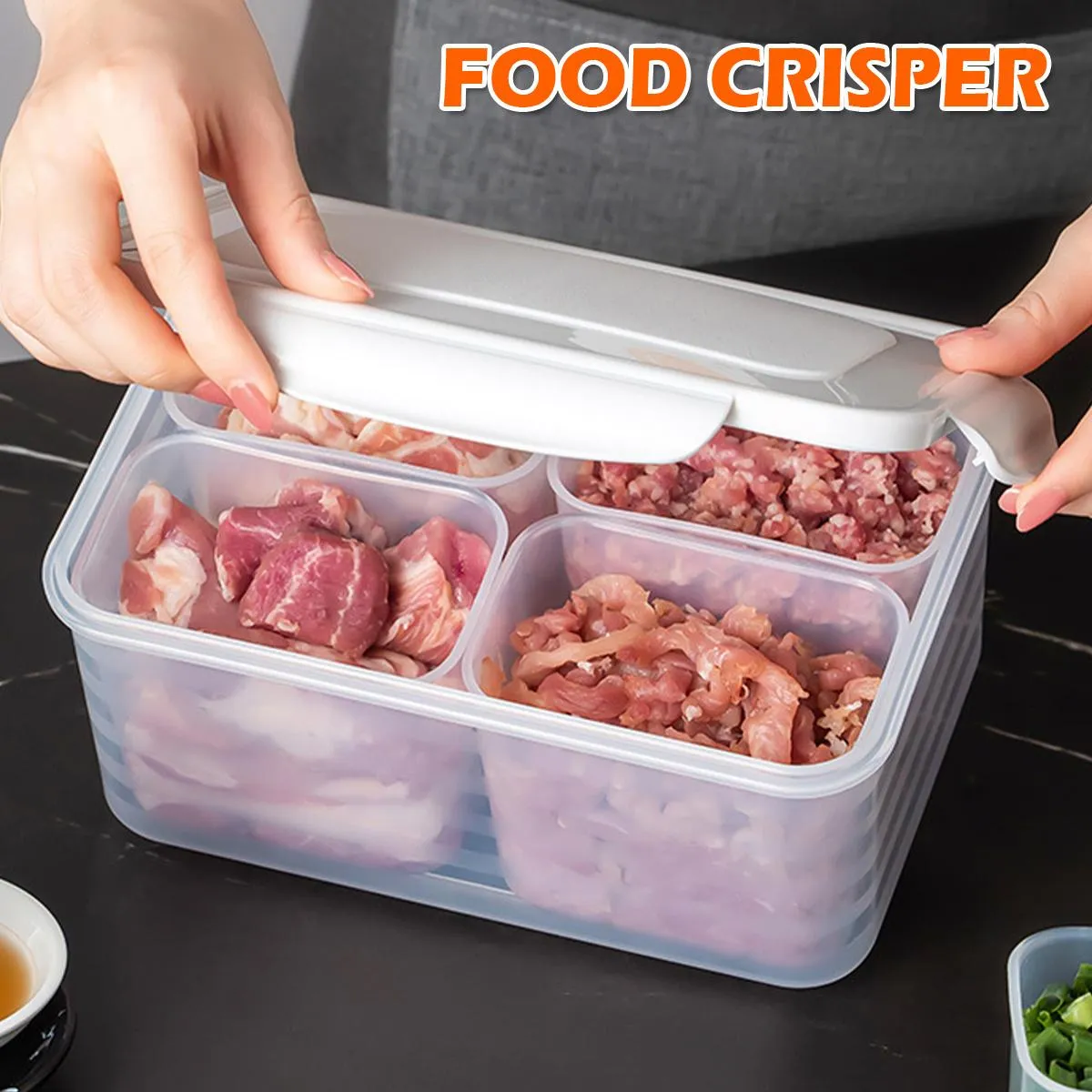 4-Compartment Meal Prep Container with Locking Lids, HG0014