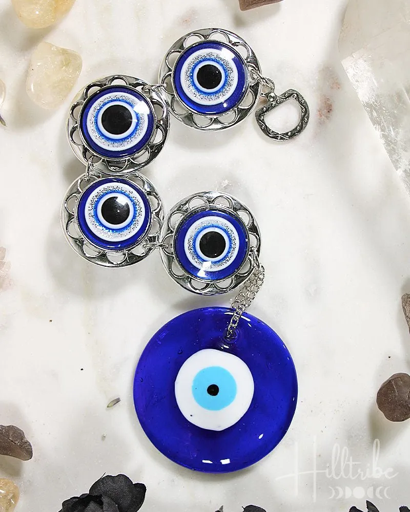 5 Evil Eye Silver Protection Talisman