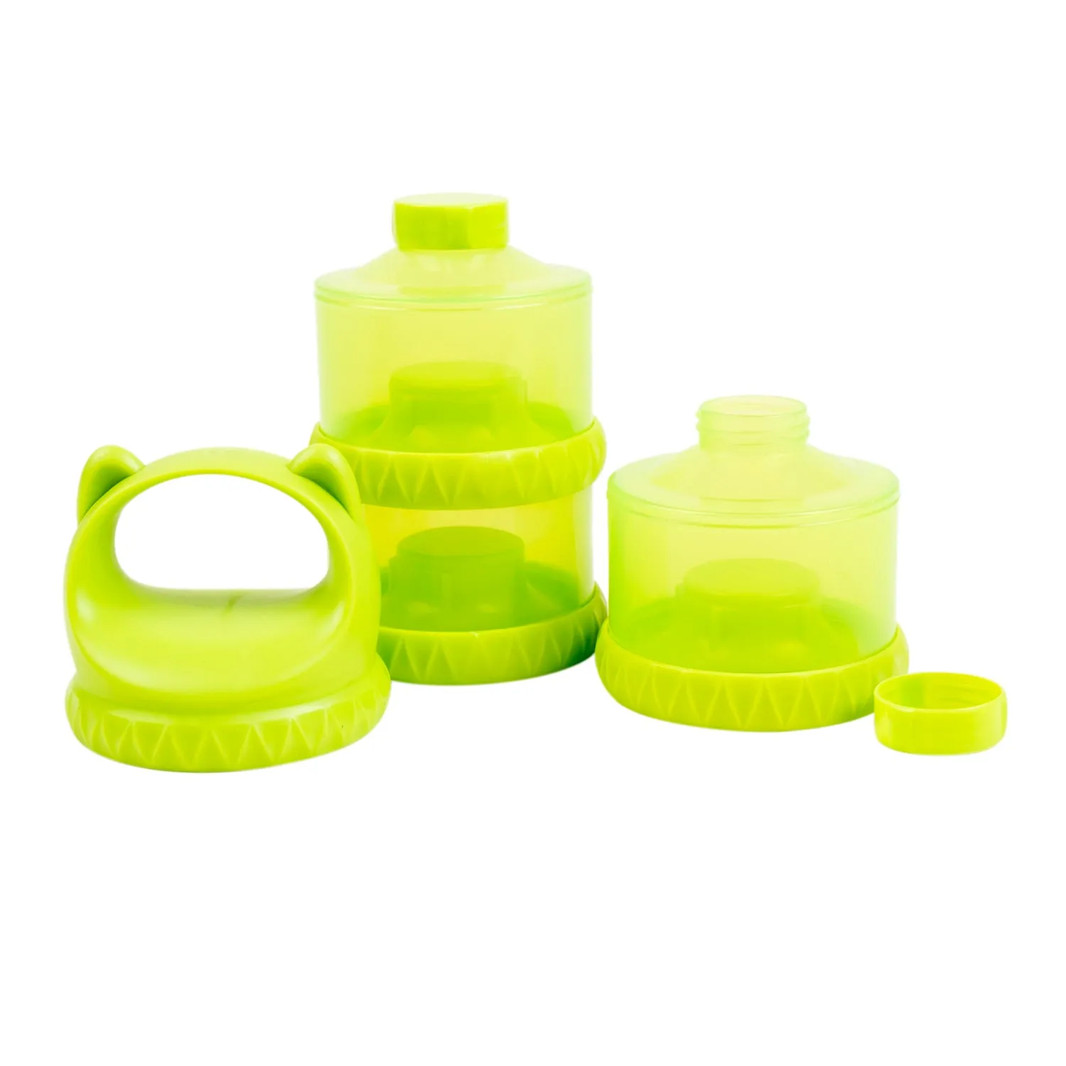 Baby Moo 3 Layer Portable BPA Free Milk Powder Container - Green