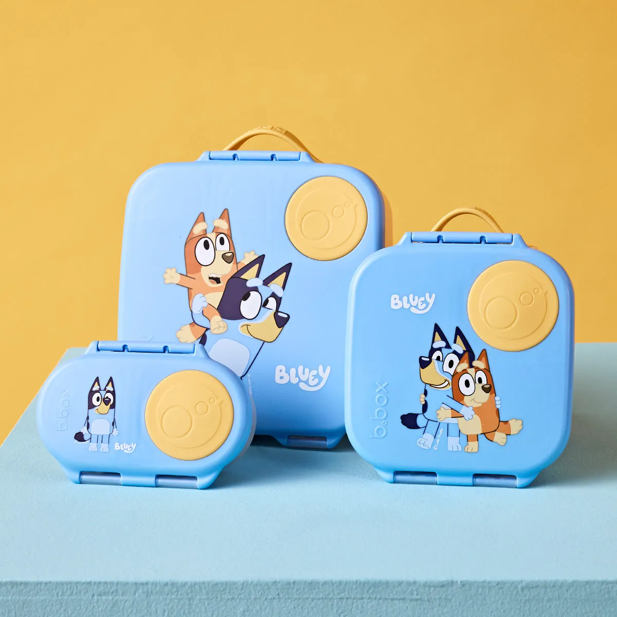 b.box Bento Large & Mini Lunch Box & Snack Box Bundle - Bluey