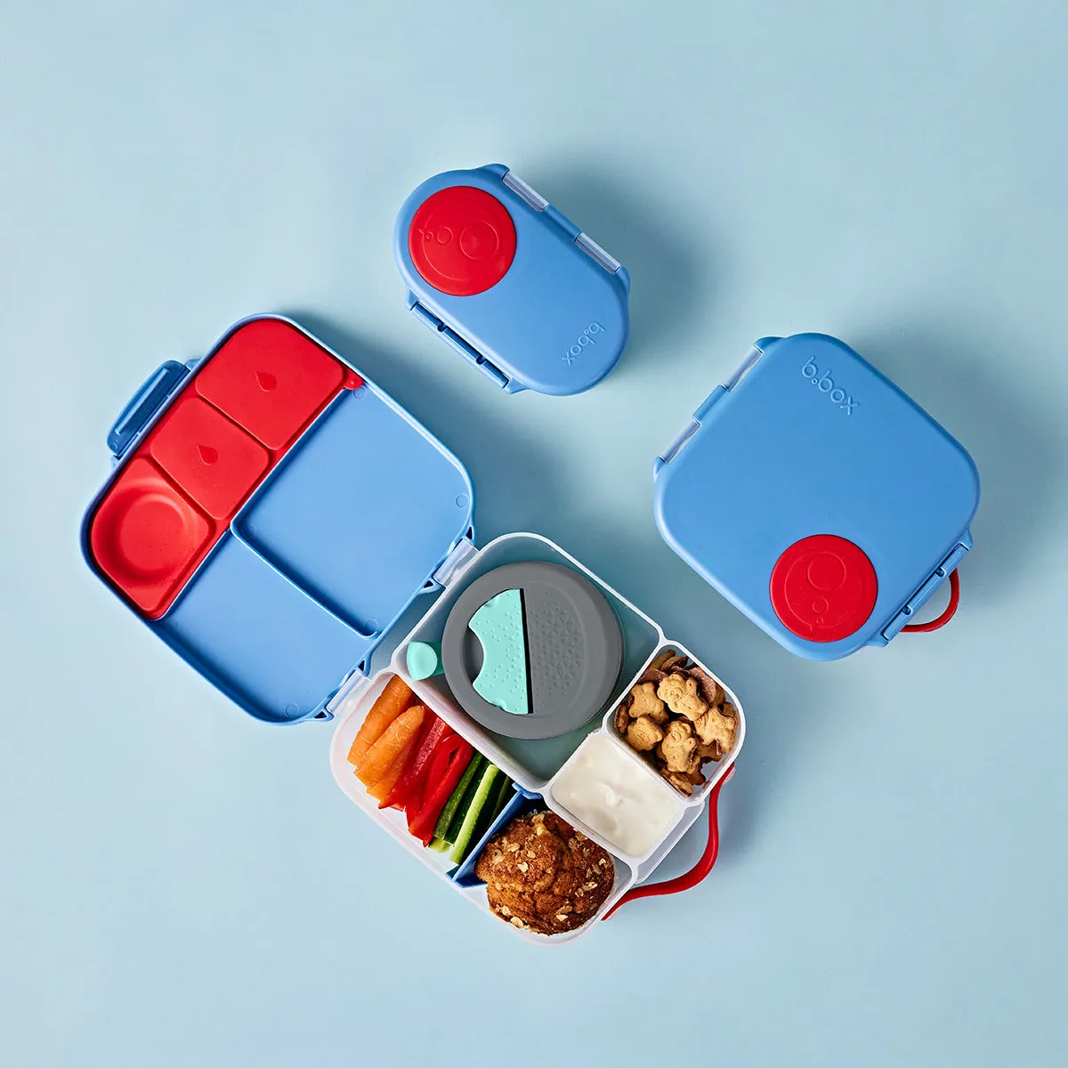 b.box Bento Lunch Box LARGE - Blue Blaze