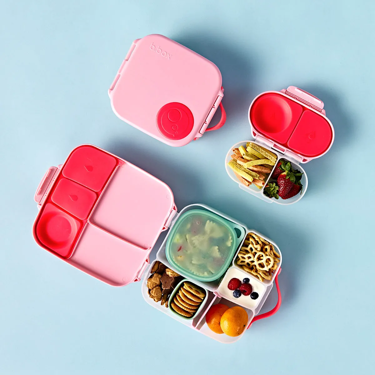 b.box Large Lunch Box & Large Bottle Bundle - Flamingo Fizz