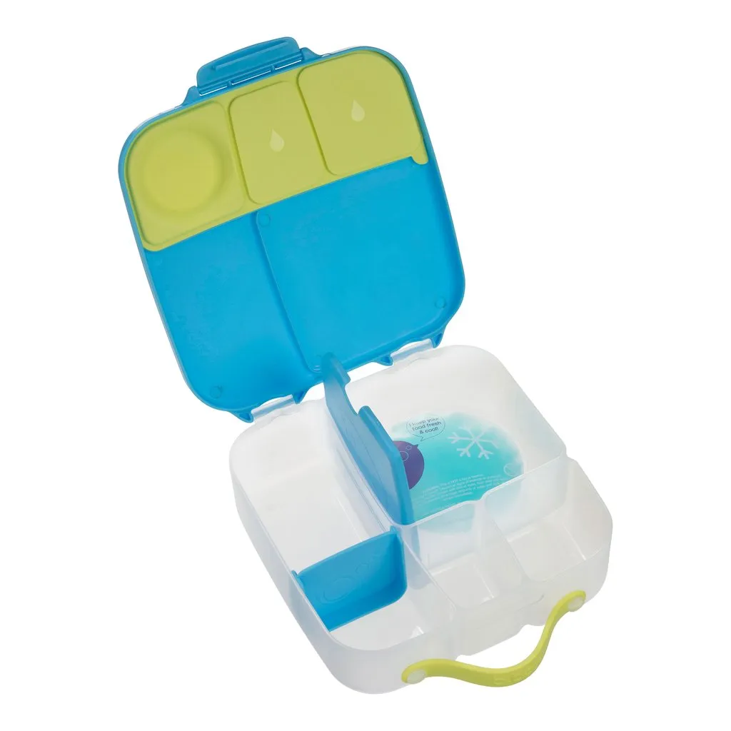 b.box Large Lunch Box & Large Bottle Bundle - Ocean Breeze - Bonus Cutlery!