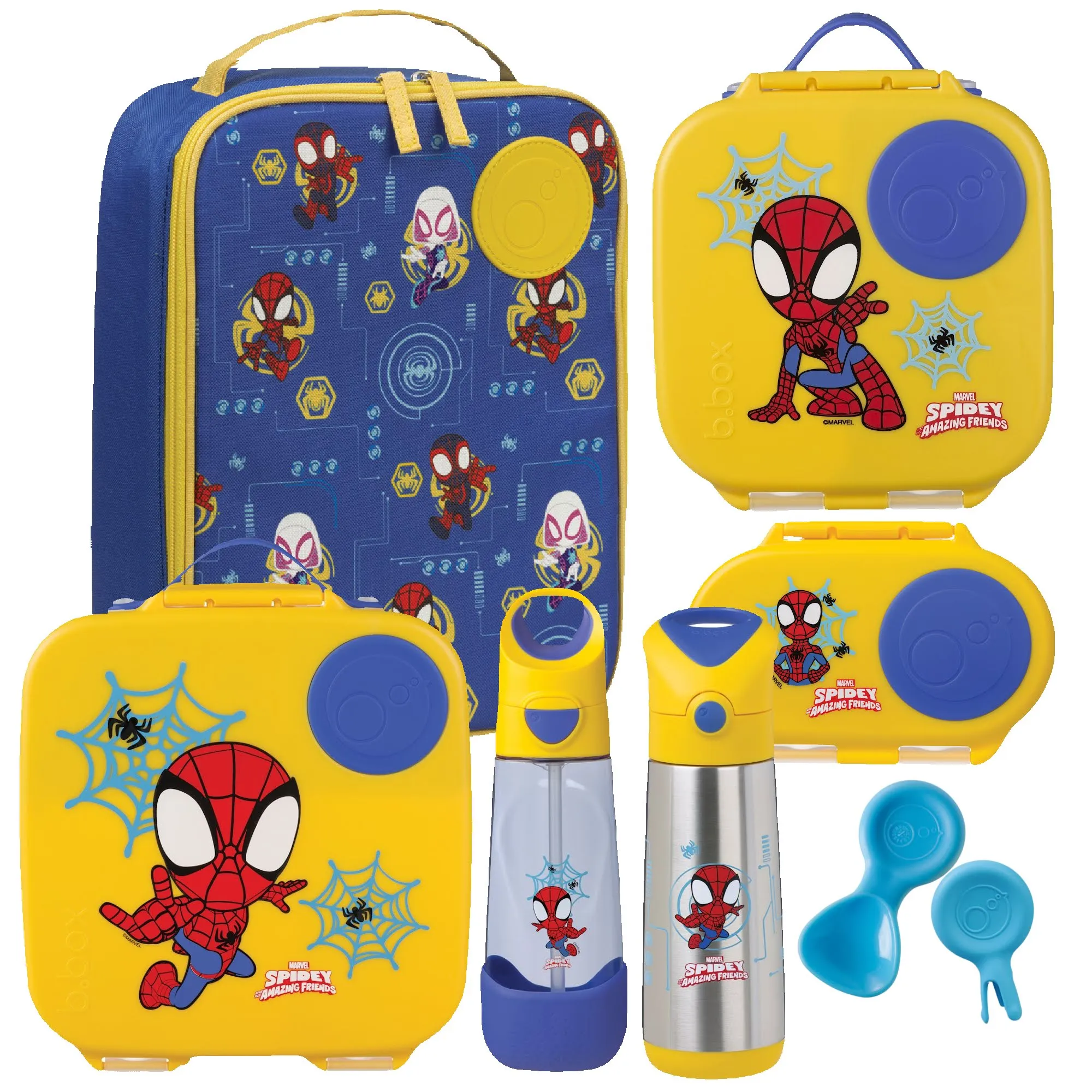 b.box Ultimate Bento Lunch Box Bundle - Spidey