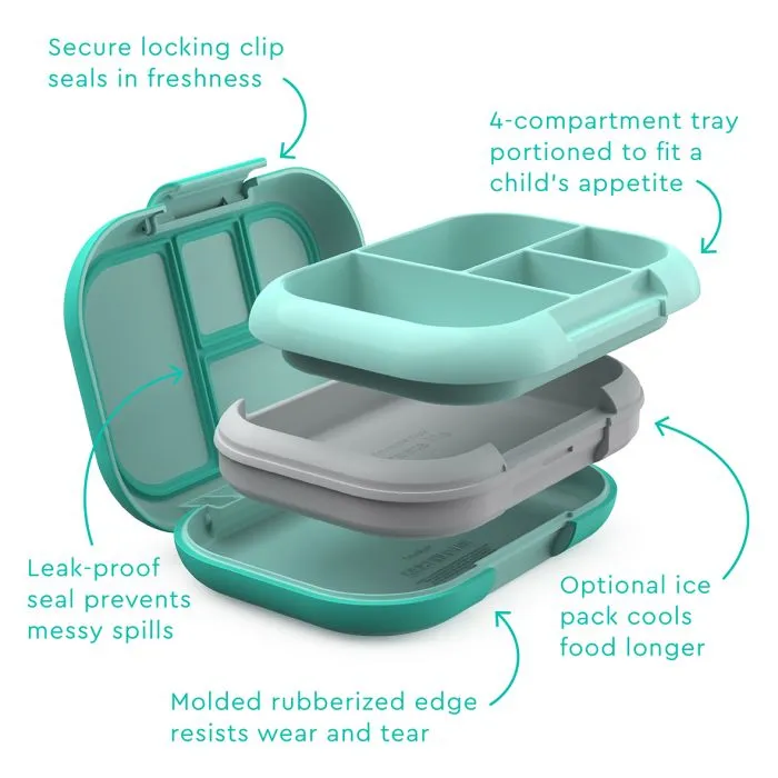 Bentgo Kids CHILL Lunch Box & Snack Box Bundle - Aqua