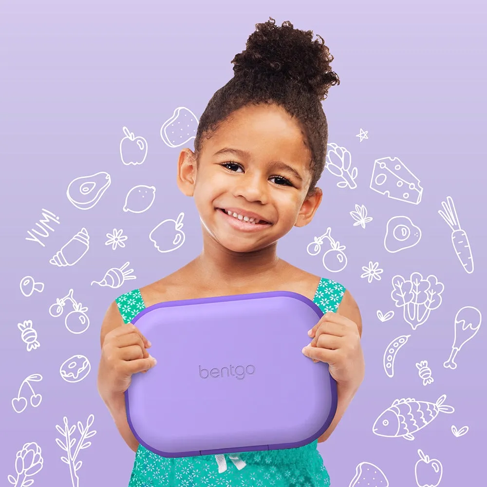 Bentgo Kids CHILL Lunch Box & Snack Box Bundle - Purple