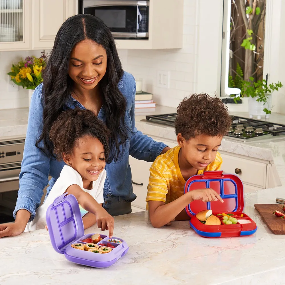 Bentgo Kids CHILL Lunch Box & Snack Box Bundle - Purple