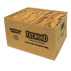 Better Wood Products Fatwood Fire Logs, Wood Fire Starter, 25 Pounds (Open Box)