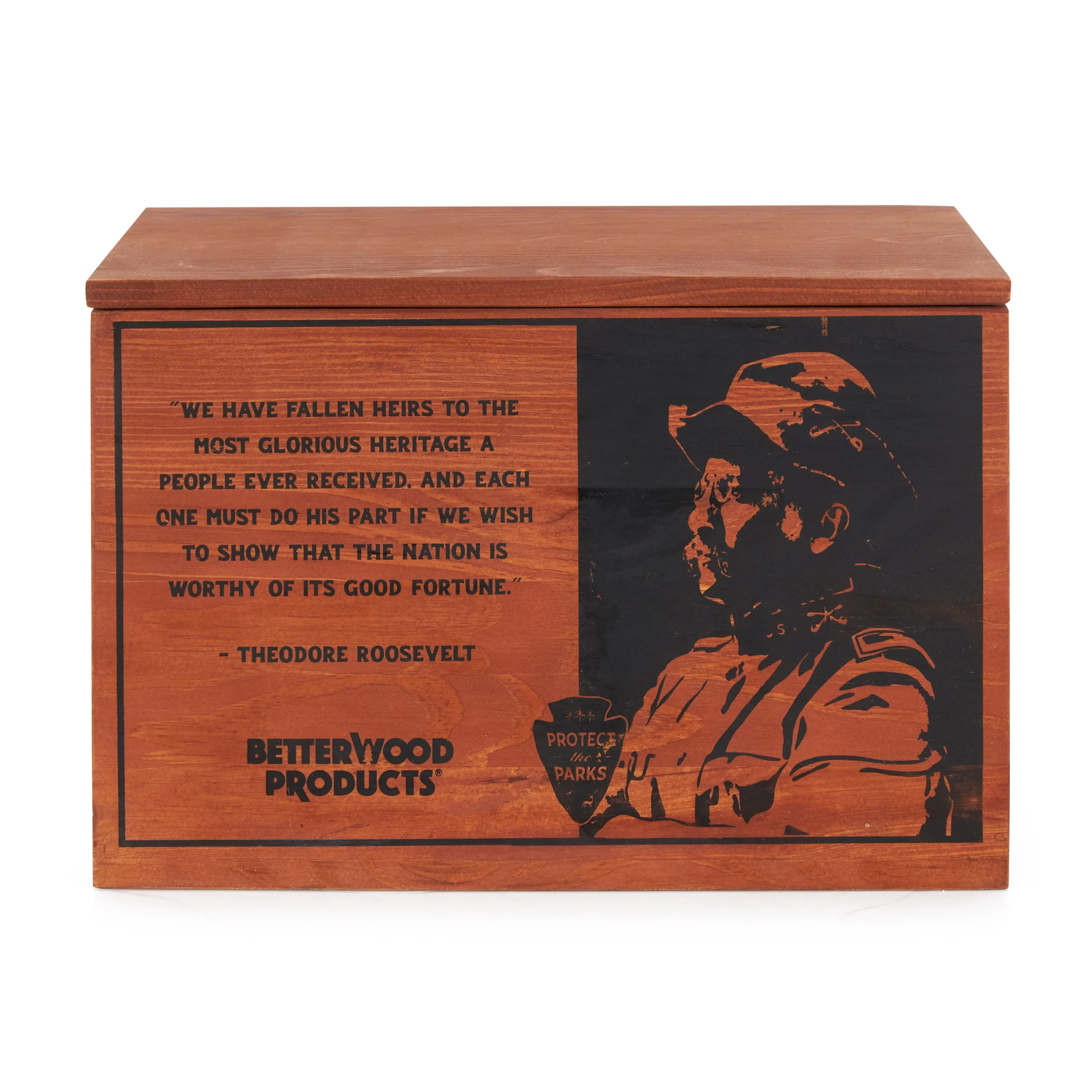 Better Wood Products Protect the Parks Series Fatwood Firestarter Crate, Glacier