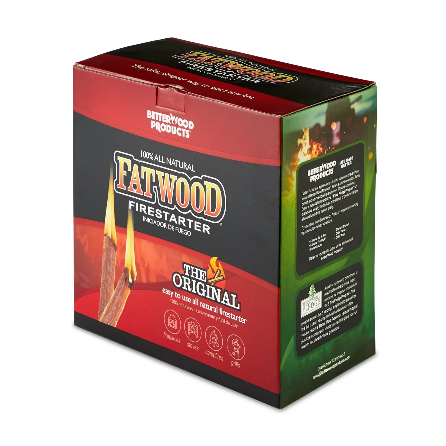 Betterwood Products 9987 Fatwood Natural Pine 5 Pound Wood Firestarter