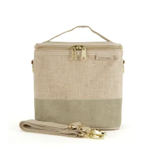 Cement Colour Block Petite Lunch Poche