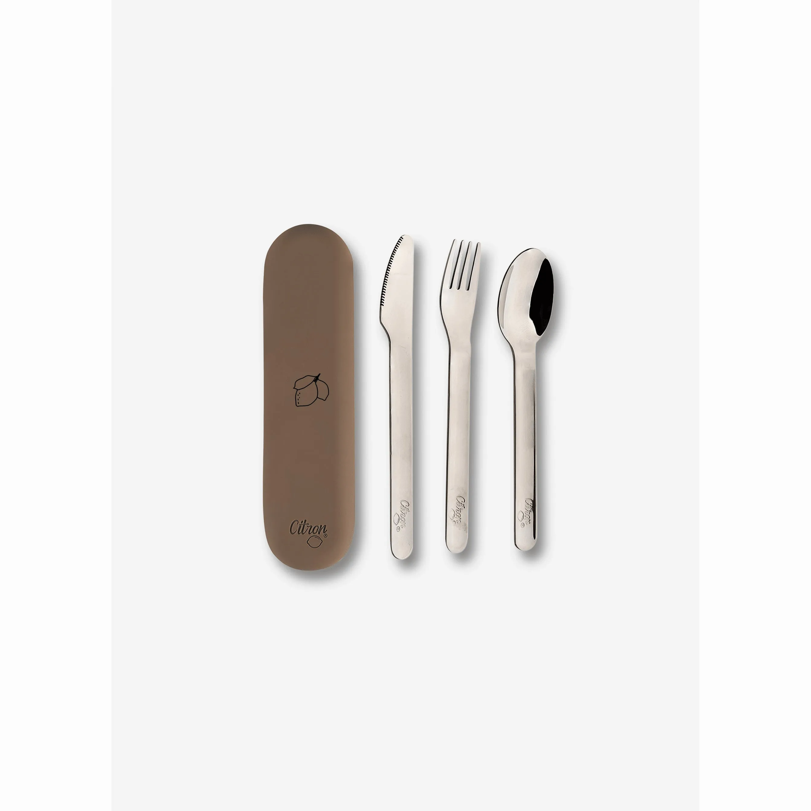 Citron Cutlery Set - Brown