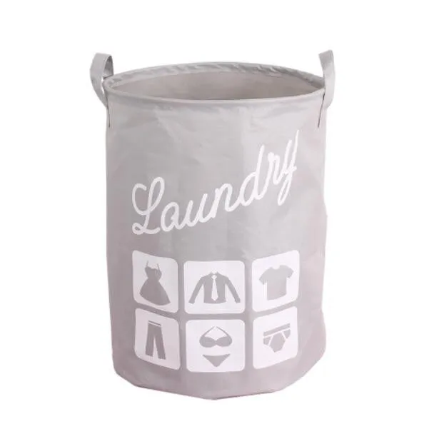 Clothes Organizer Collapsible Fabric Laundry Basket Foldable Canvas Laundry Hamper Dirty Large Bag Collapsible Laundry Products