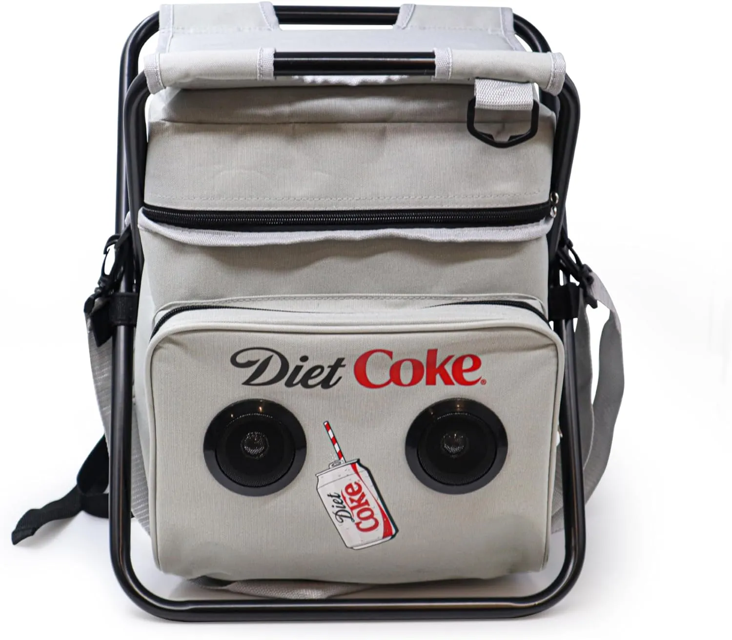 Coca-Cola/Diet Coke Waterproof Bluetooth Speaker Cooler Bag, Folding Chair, and Backpack