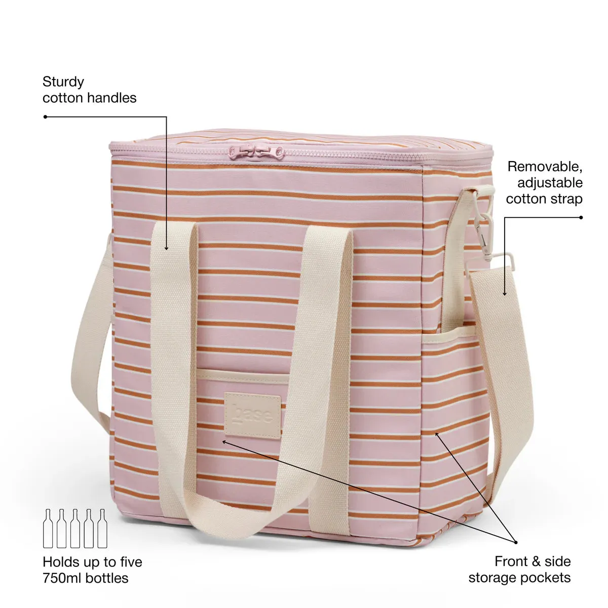 COOL BASE | Soft Pink   Rust Stripe