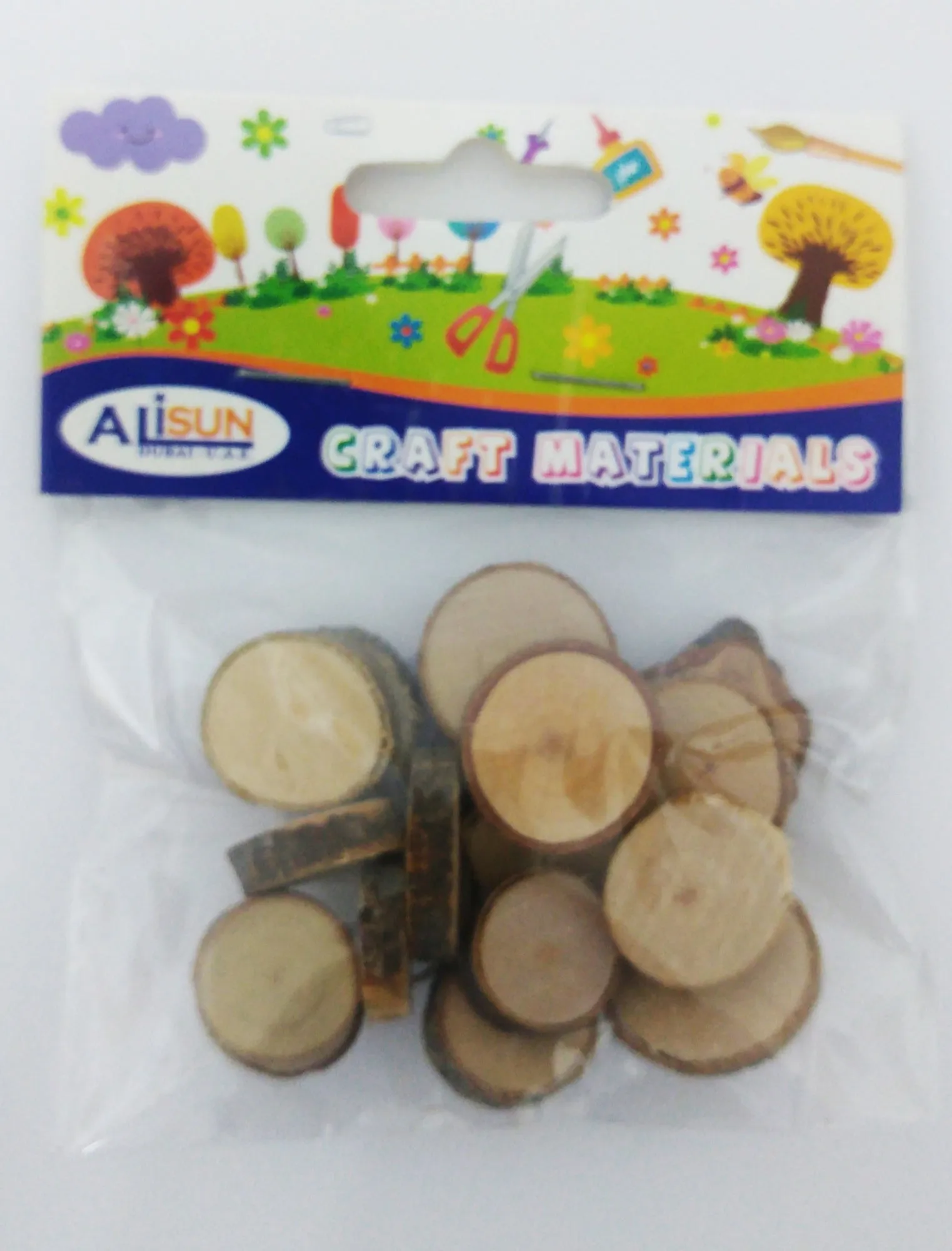 Craft Mat Wood Log pieces