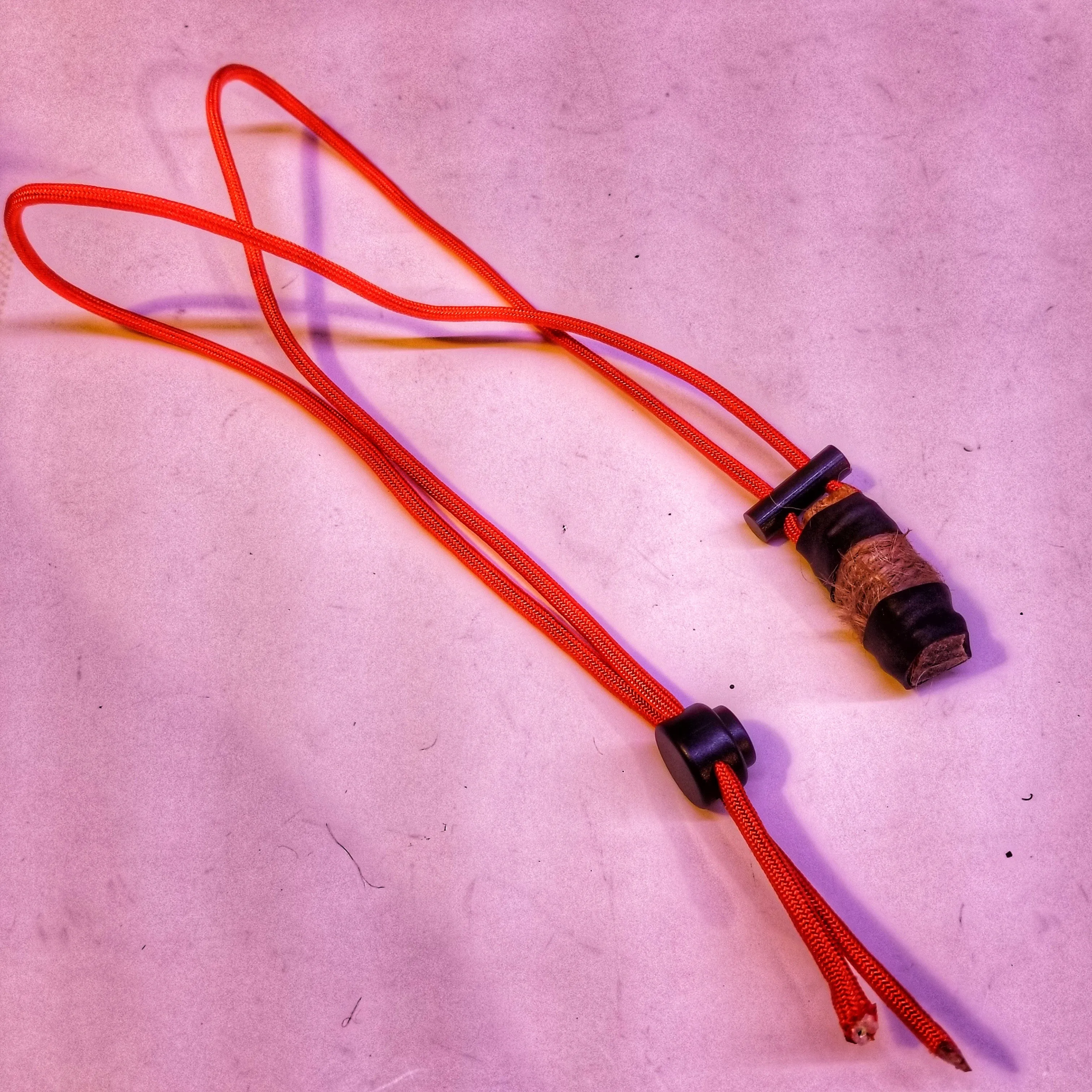 Fatwood Lanyard Kit - Emergency Kindling and Tinder Survival Necklace with firestarter.