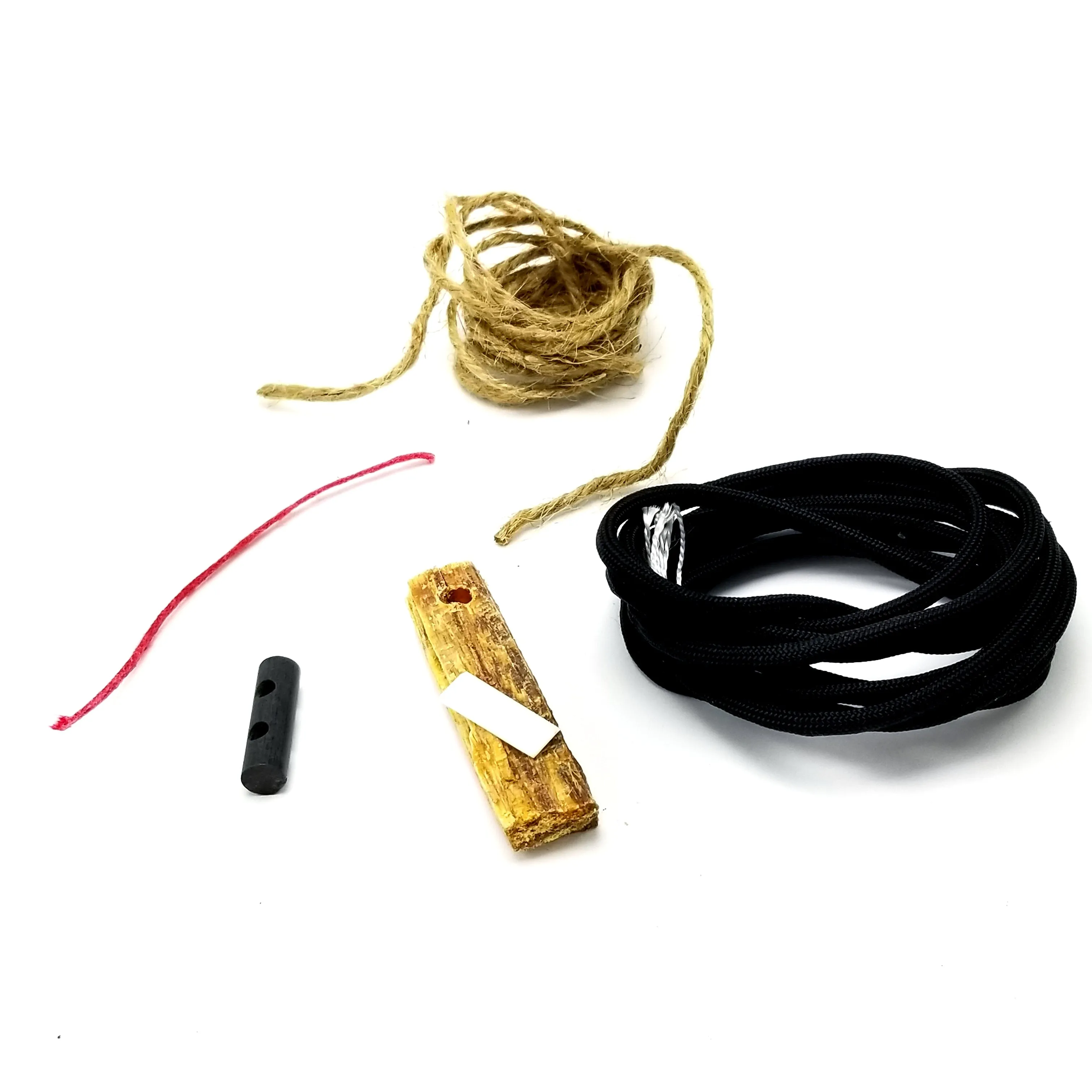 Fatwood Lanyard Kit - Emergency Kindling and Tinder Survival Necklace with firestarter.