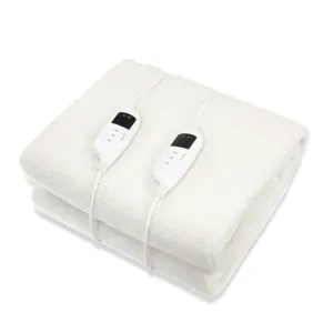 Fleece King Electric Blanket w/ 9 Heat Levels, Timer, Safety