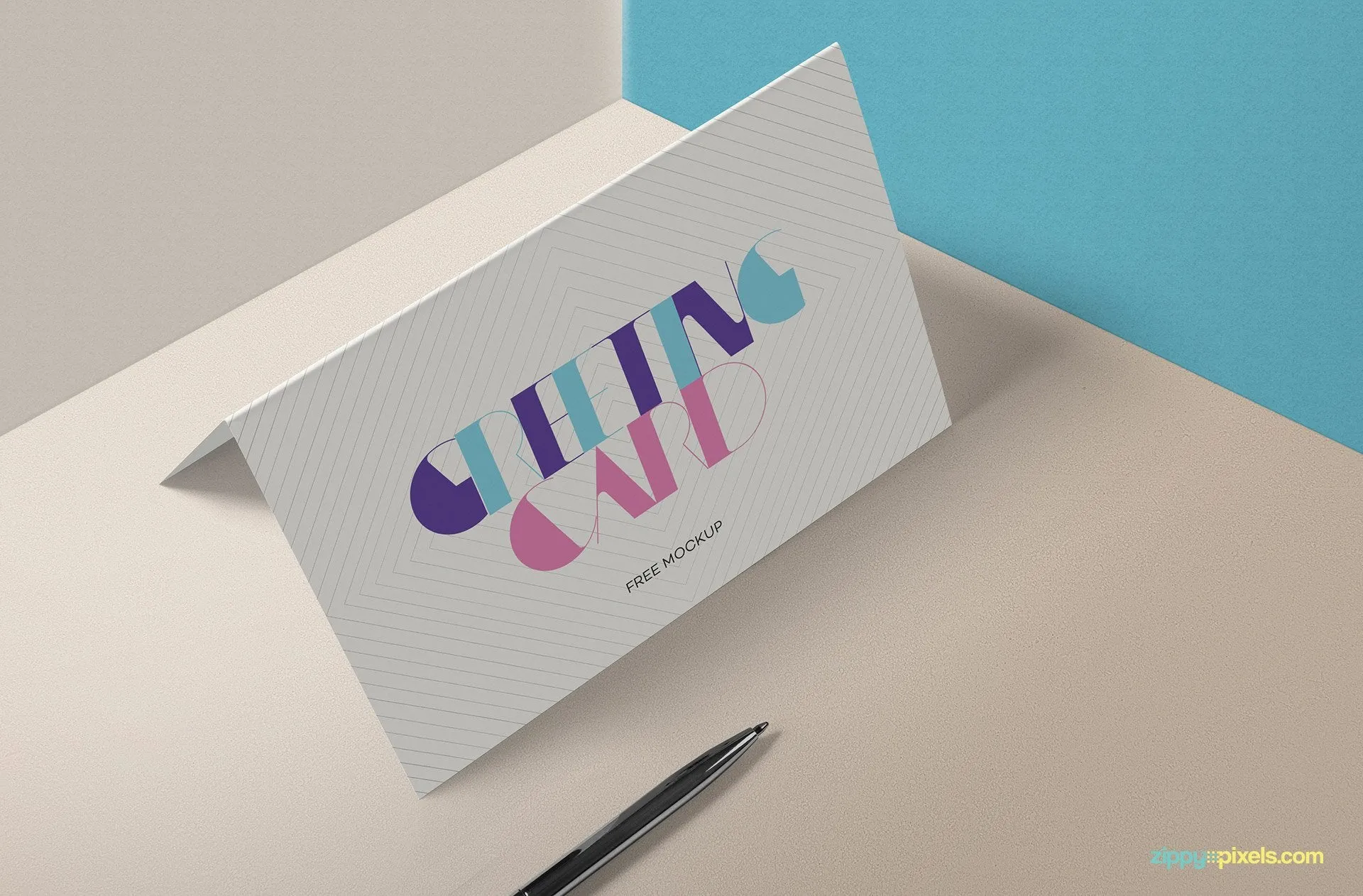 Free Stylish Invitation Card Mockup