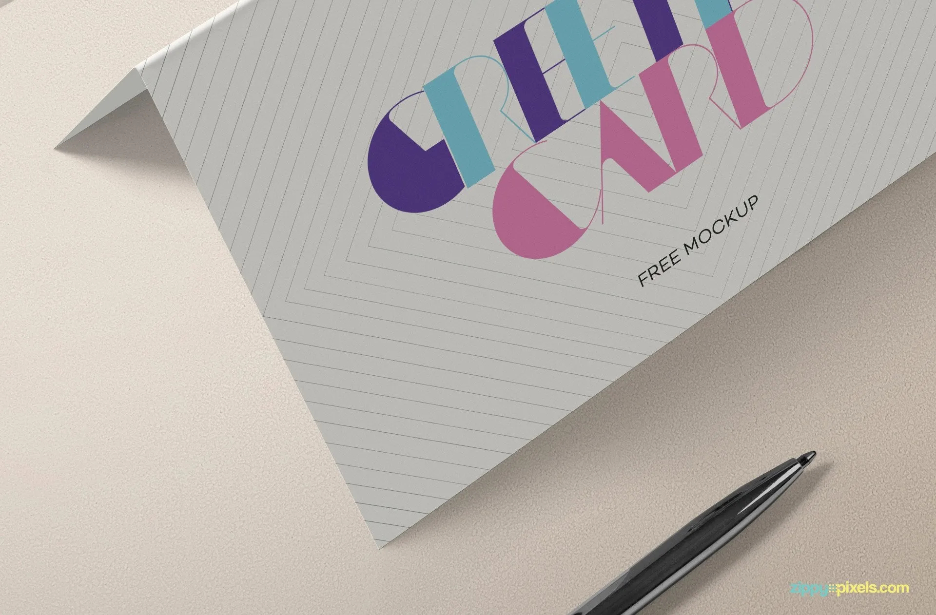 Free Stylish Invitation Card Mockup