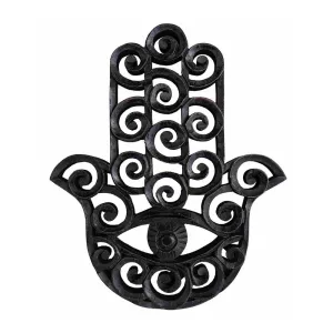 Hamsa Hand Wood Wall Art