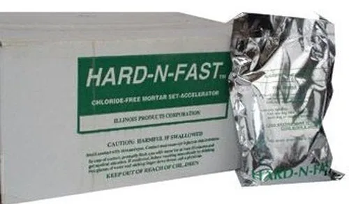 Hard and Fast Mortar Accelerator, Chloride-Free Powder, Box of 20