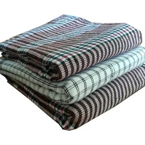 HOLY HEART COLLECTIONS Cotton Khadi Summer Winter Fit Multicolor Checkered Color Khadi KHES,AC Blanket,Comforter, Cotton Handloom Khes| Sheet, Set of 3 PCs (148 X 218 cm)