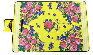 Kokum Floral Art Foldable Picnic Mat