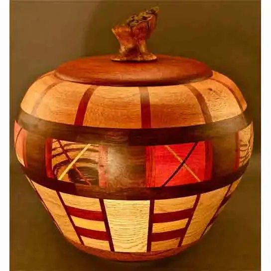 Lidded Urn 1313 by Winchester Woodworks