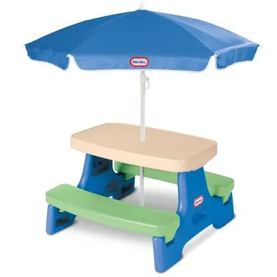 Little Tikes Easy Store Jr. Play Table with Umbrella