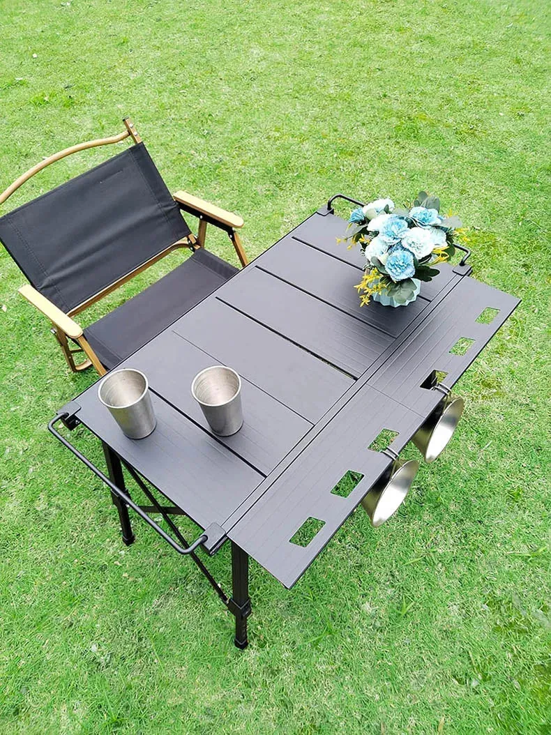 Lohascamping  Folding IGT table Lightweight Backpack roll table multifunctional adjustable leg desk Desktop burner bbq table