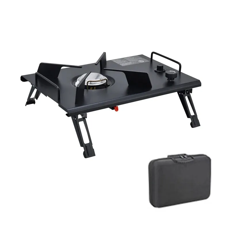 Lohascamping  Folding IGT table Lightweight Backpack roll table multifunctional adjustable leg desk Desktop burner bbq table