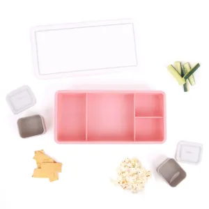 Love Mae Lunch Box - Peach (White Lid)