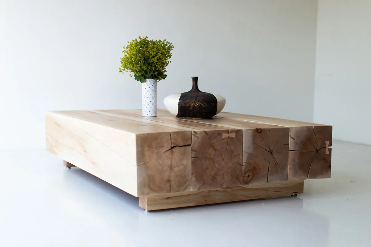 Modern Wood Beam Coffee Table - 1324