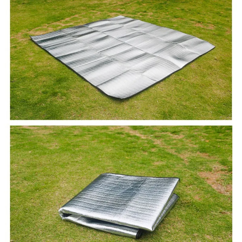 Moistureproof Multifunction Foldable Aluminum Film Camping Beach Mat