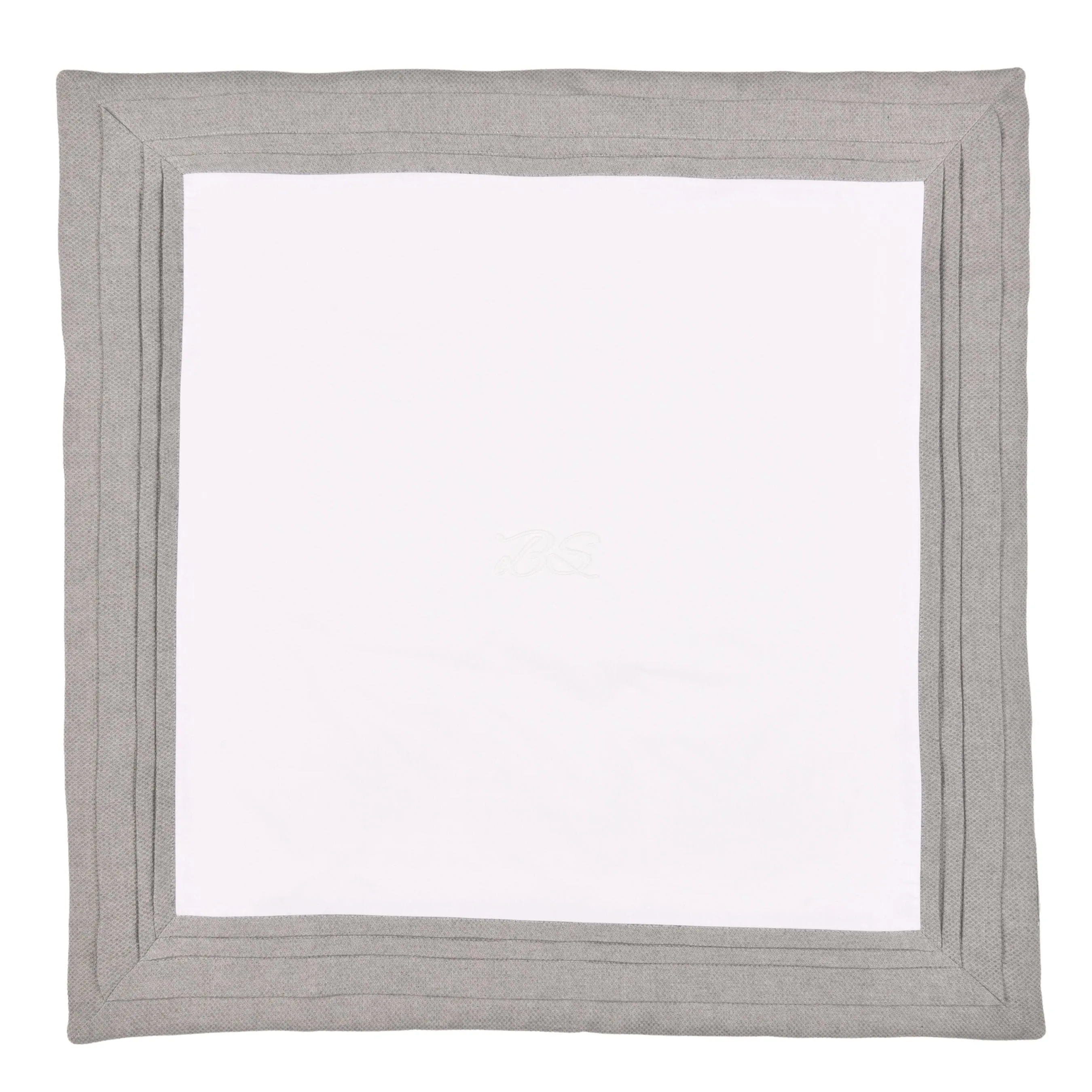 Mon Beau Trousseau | Boys White & Grey Cotton Blanket