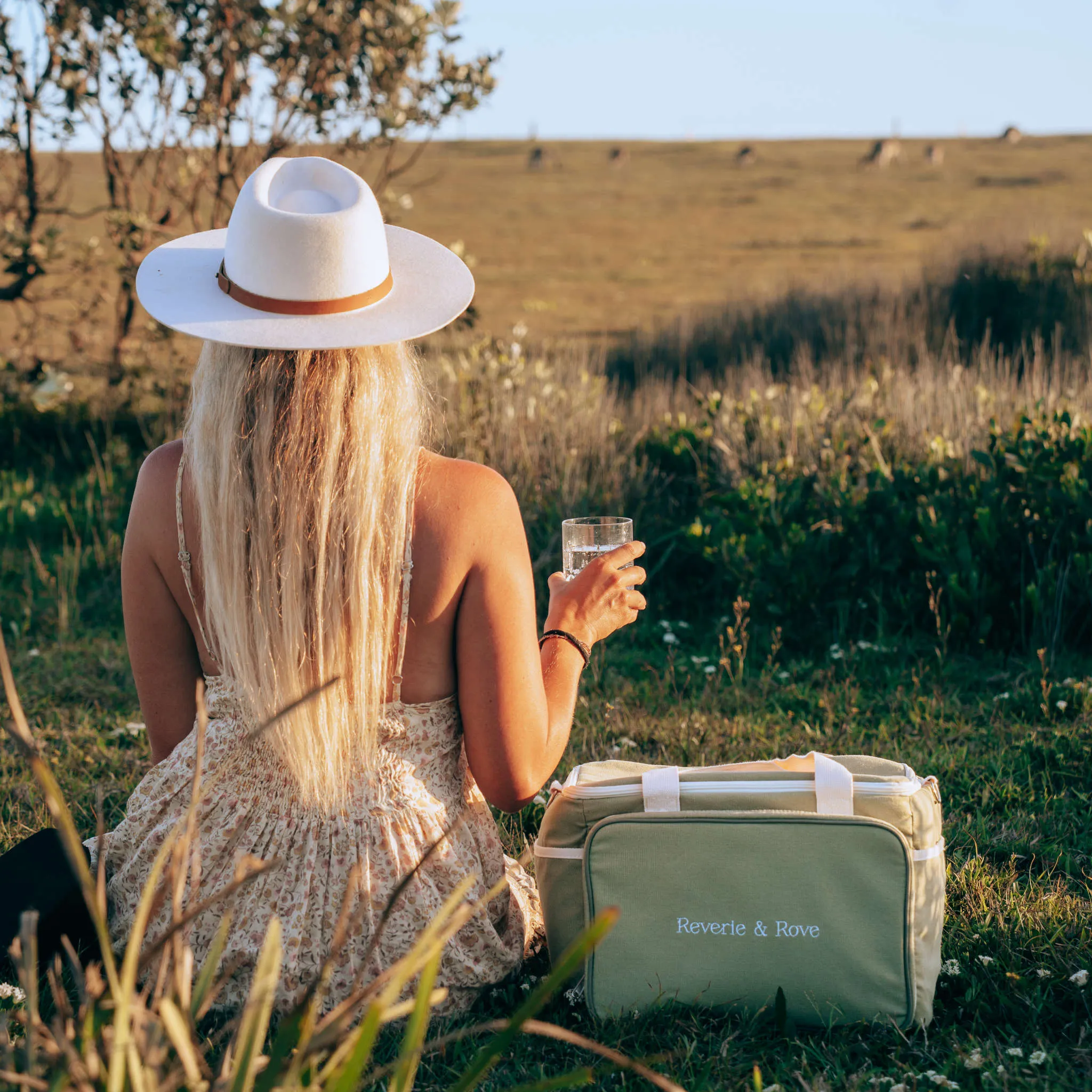 Natura Picnic Cooler Bag - Sage