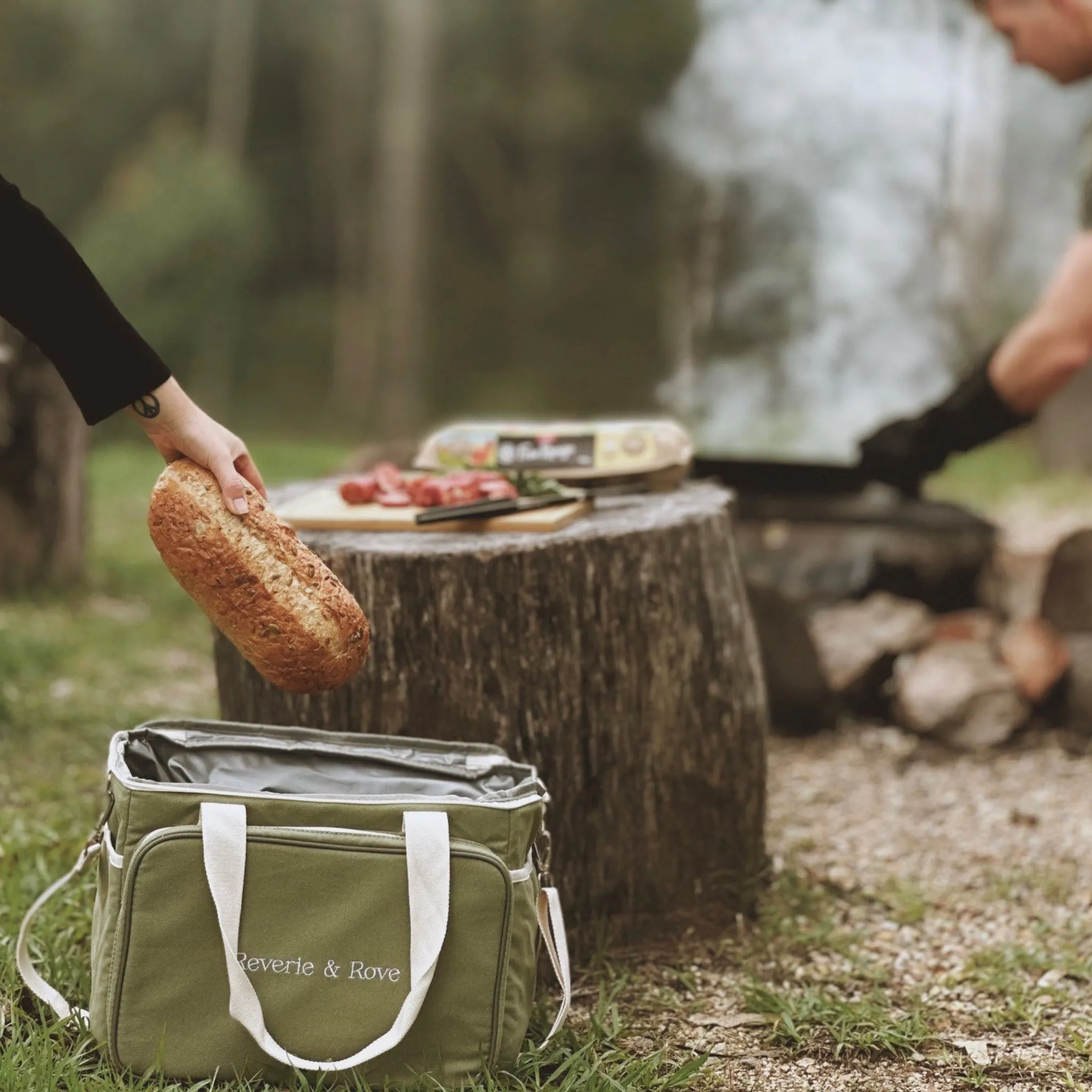 Natura Picnic Cooler Bag - Sage