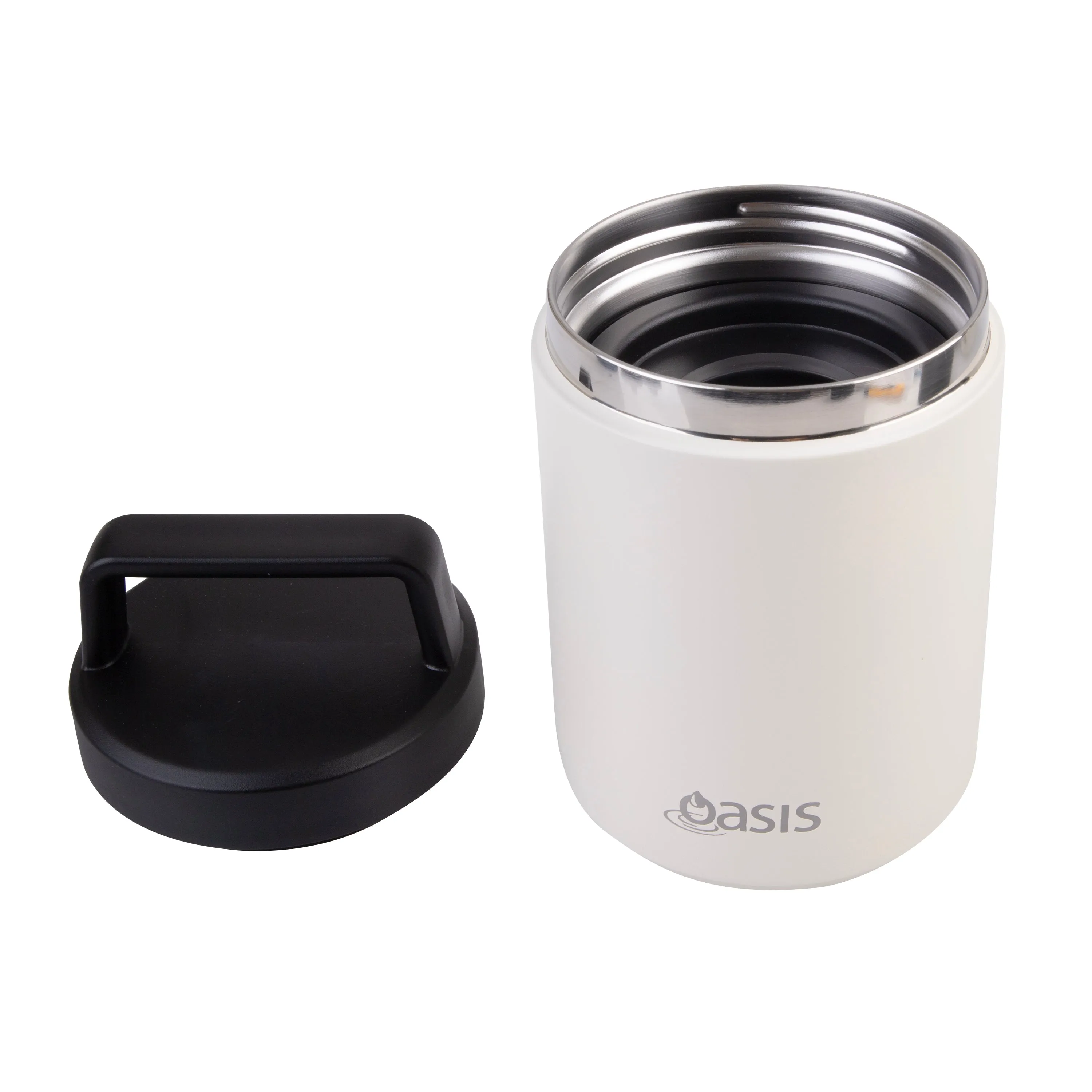 Oasis Insulated Food Jar With Handle - 480ml - Alabaster