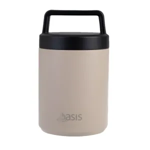 Oasis Insulated Food Jar With Handle - 480ml - Latte