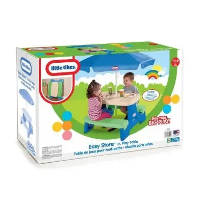 Open Box - Little Tikes Easy Store Jr. Play Table with Umbrella