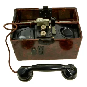 Original German WWII Model FF33 Wehrmacht 1940 Dated Field Telephone - Feldfernsprecher 33