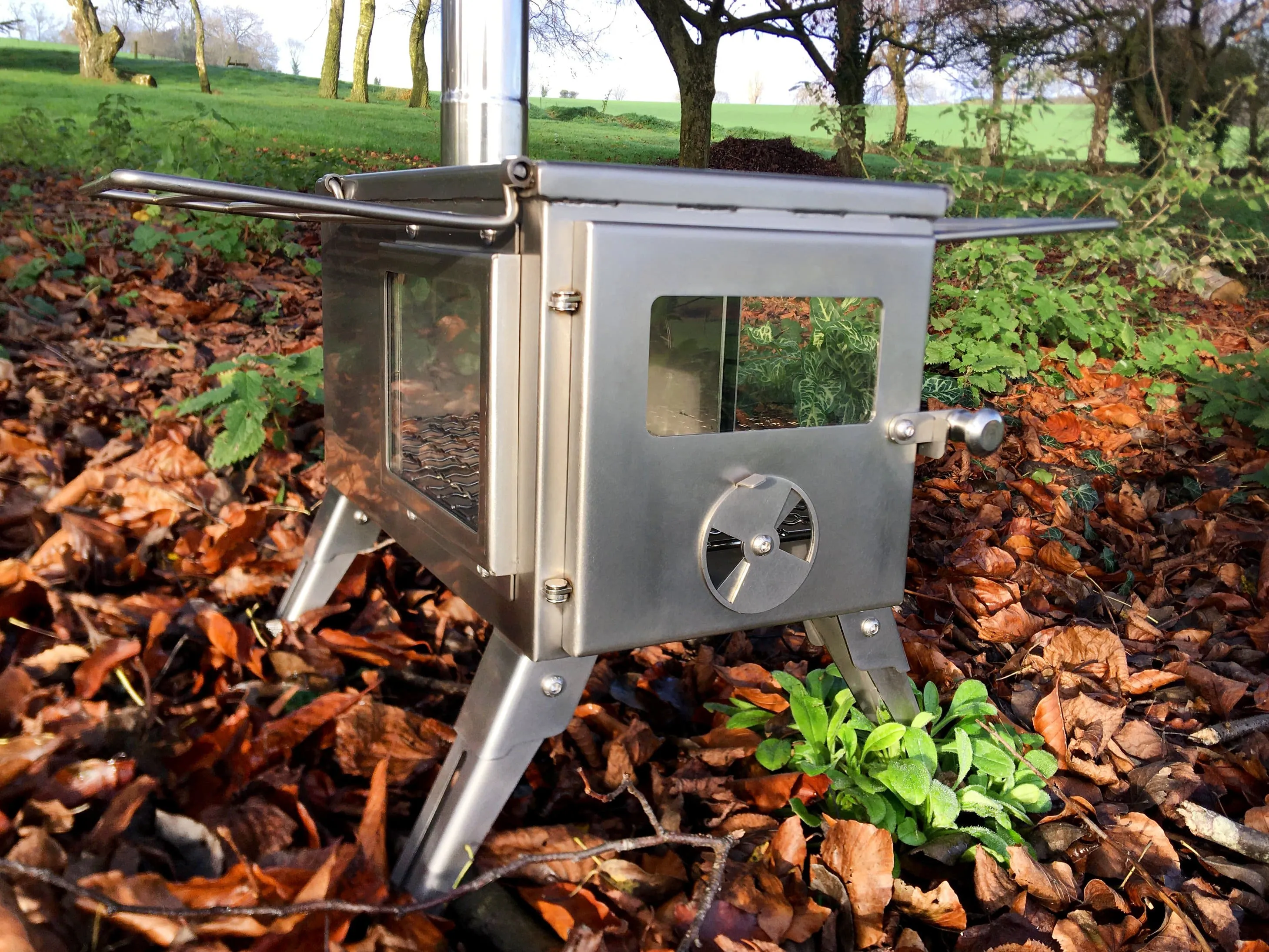 Outbacker® Firebox Flame Clear View Portable Tent Stove | 3.5kw 14kg