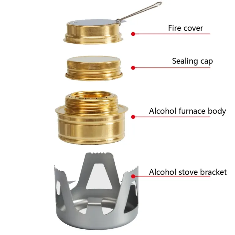 Outdoor Camping Alcohol Stove Vaporized Liquid Alcohol Atove Mini Alcohol Stove Portable Creative Alcohol Stove(Dark Green)